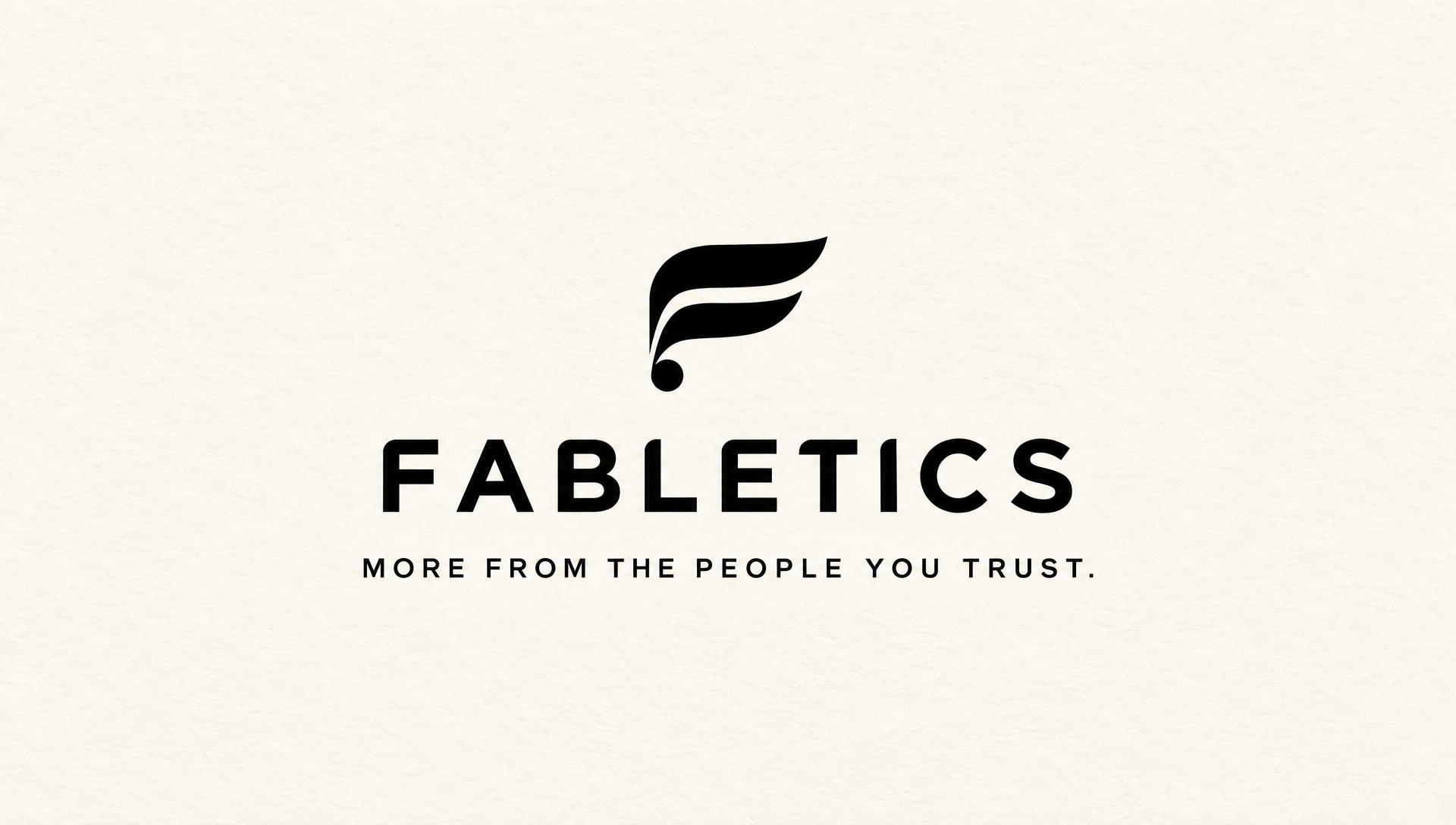 Fabletics end card on ivory
